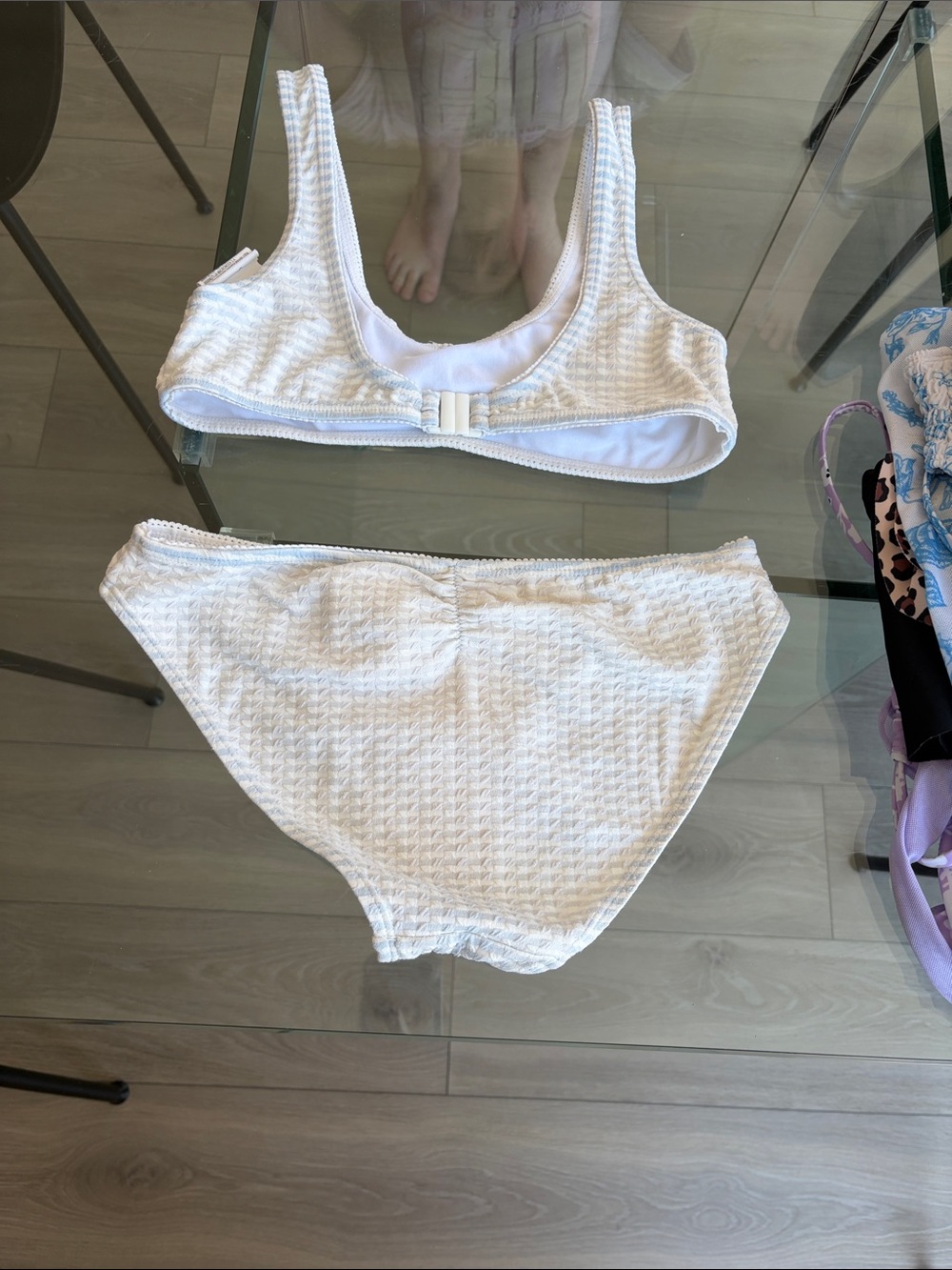 Zara Kids White Textured Bikini Set - Picture 2 of 2